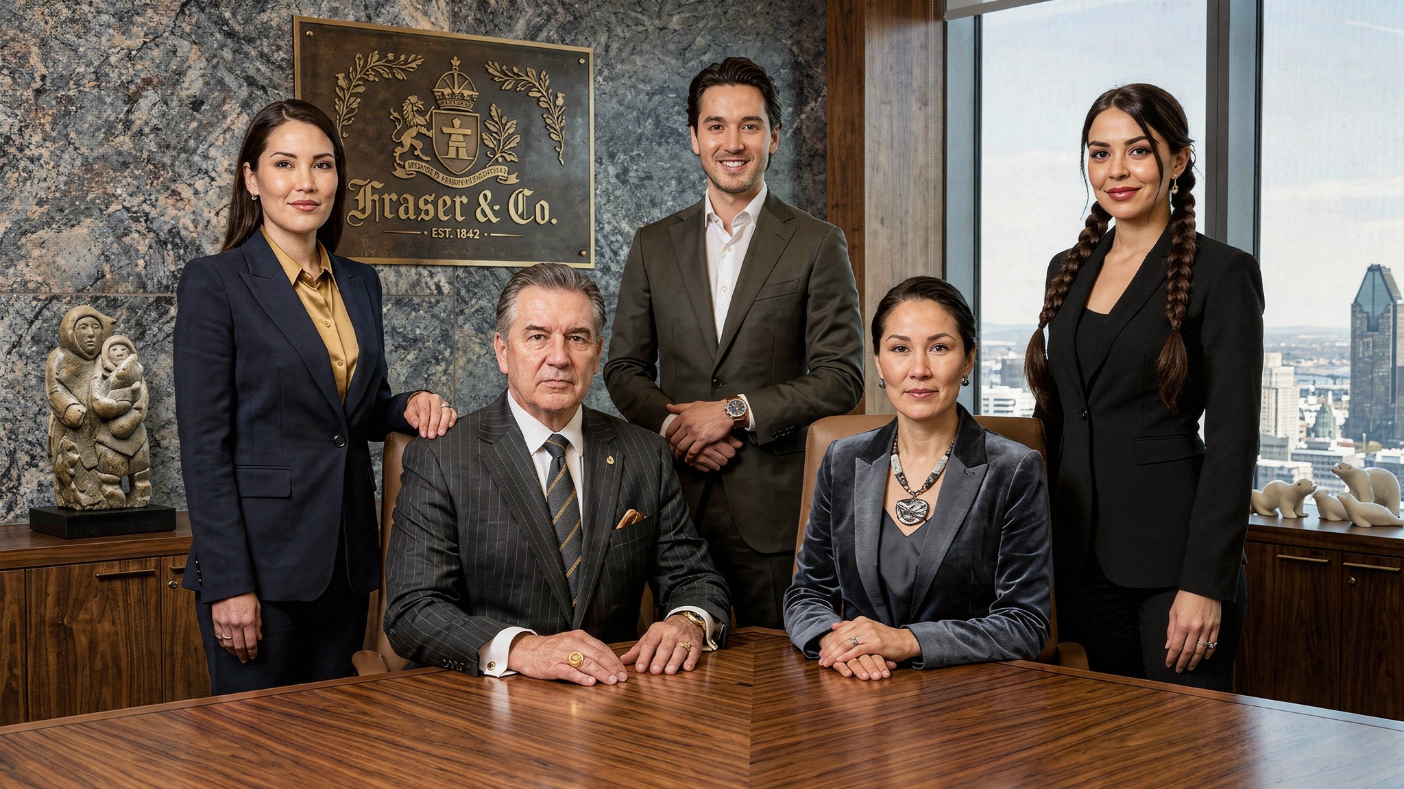 Famille Alistair Fraser III et Annanuk Fraser